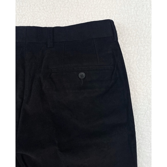 (NWT) BAR III • Black Corduroy Stretch Cotton Slim Fit Dress Pants - Picture 8 of 13